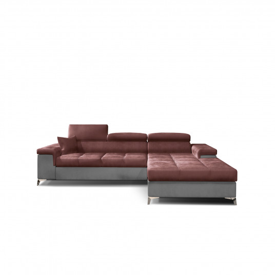 Kampinė sofa Ricardo su patalynės dėže, audinys Monolith 63, Monolith 84