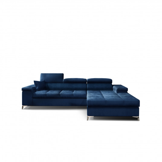 Kampinė sofa Ricardo su patalynės dėže, audinys Monolith 77