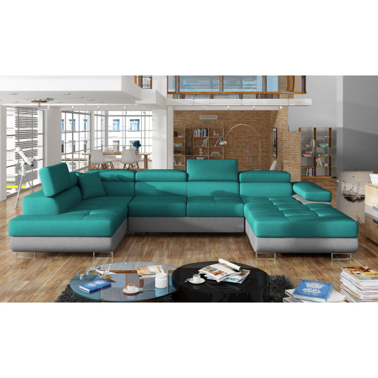  Kampinė sofa Rodrigo su patalynės dėže, audinys Dora 85, Dora 90 