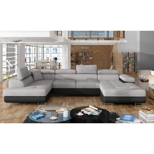 Kampinė sofa Rodrigo su patalynės dėže, audinys Sawana 21, Soft 11