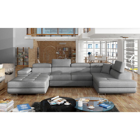 Kampinė sofa Rodrigo su patalynės dėže, audinys Cover 87