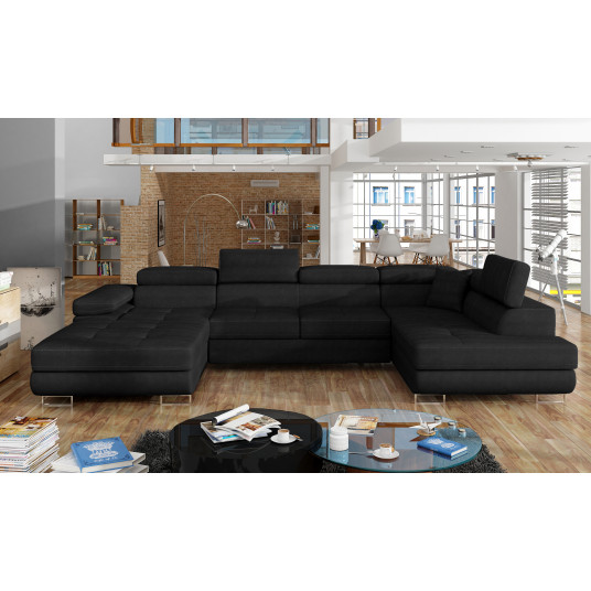  Kampinė sofa Rodrigo su patalynės dėže, audinys Kronos 07 