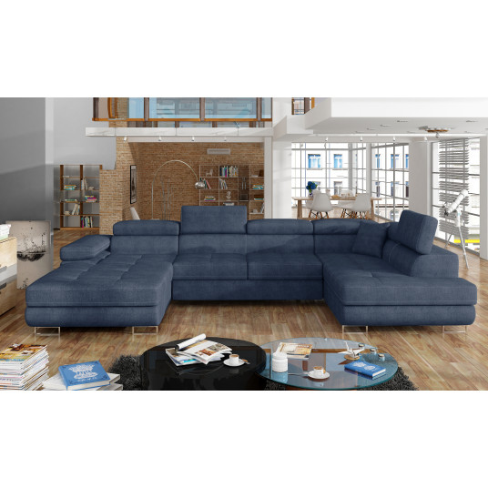  Kampinė sofa Rodrigo su patalynės dėže, audinys Omega 86 