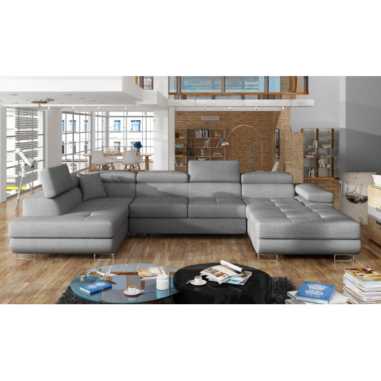 Kampinė sofa Rodrigo su patalynės dėže, audinys Cover 87