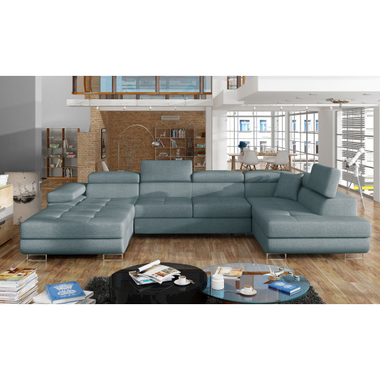 Kampinė sofa Rodrigo su patalynės dėže, audinys Cover 70