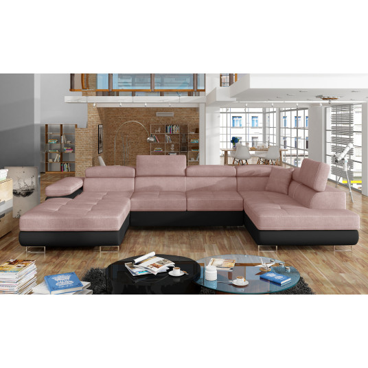 Kampinė sofa Rodrigo su patalynės dėže, audinys Omega 91, Soft 11