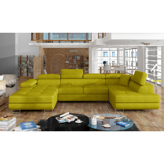 Kampinė sofa Rodrigo su patalynės dėže, audinys Omega 68