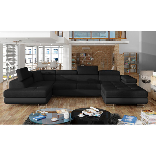 Kampinė sofa Rodrigo su patalynės dėže, audinys Sawana 14, Soft 11
