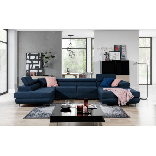  Kampinė sofa Rodrigo su patalynės dėže, audinys Inari 80 
