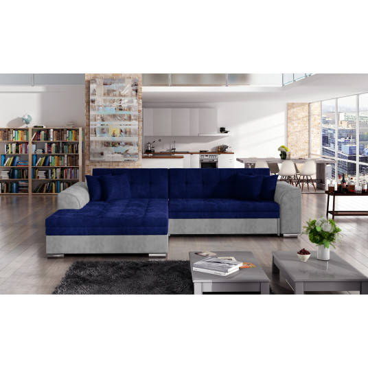 Kampinė sofa Sorento, audinys Kronos 09, Paros 05