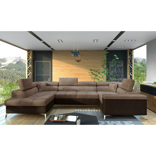 Kampinė sofa Thiago su patalynės dėže, audinys Monolith 09, Monolith 29