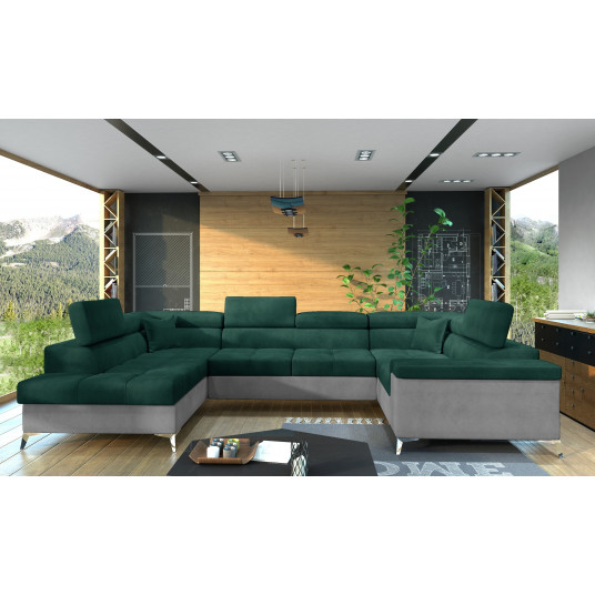  Kampinė sofa Thiago su patalynės dėže, audinys Monolith 37, Monolith 84 
