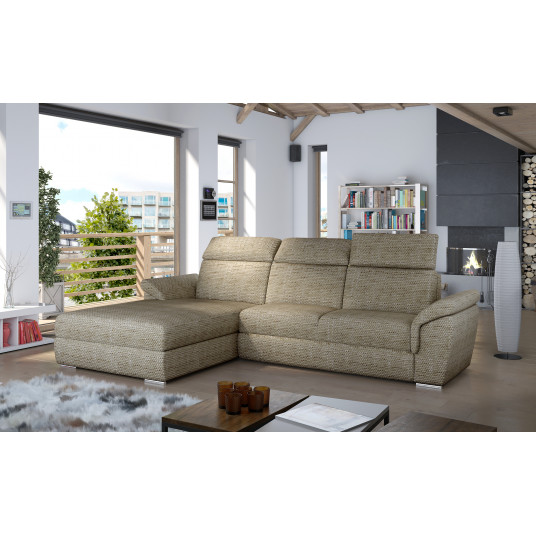 Kampinė sofa Trevisco su patalynės dėže, audinys Berlin 03