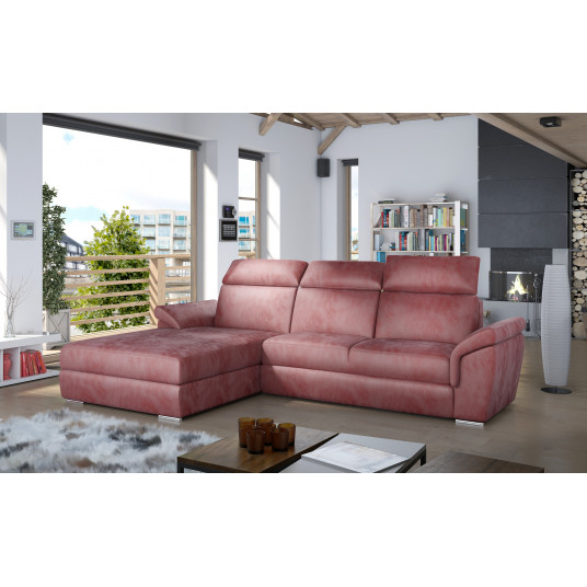 Kampinė sofa Trevisco su patalynės dėže, audinys Monolith 63