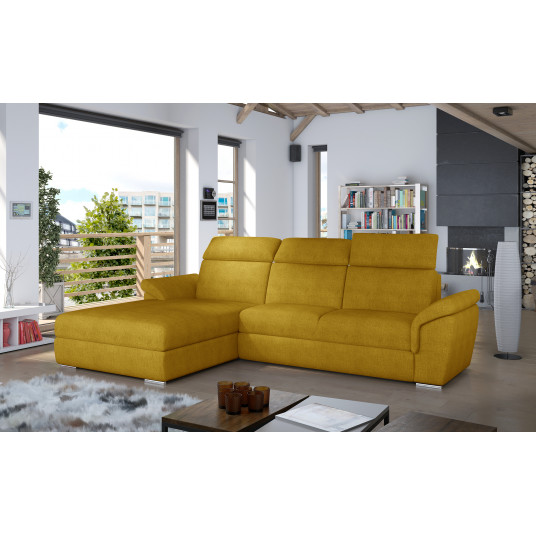 Kampinė sofa Trevisco su patalynės dėže, audinys Omega 68