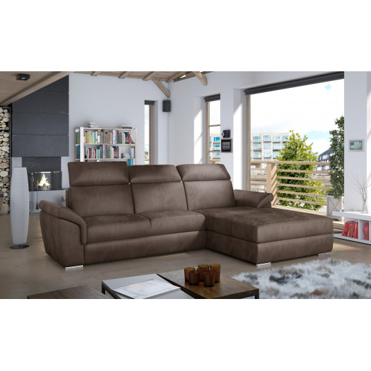  Kampinė sofa Trevisco su patalynės dėže, audinys Monolith 09 