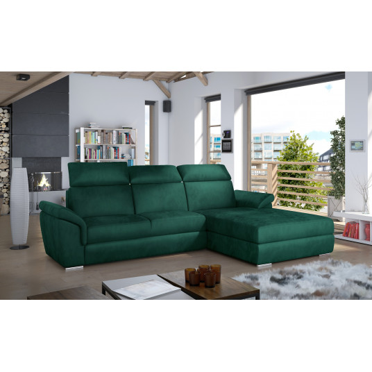  Kampinė sofa Trevisco su patalynės dėže, audinys Monolith 37 