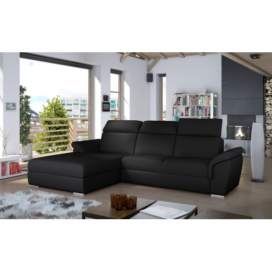 Kampinė sofa Trevisco su patalynės dėže, audinys Soft 11