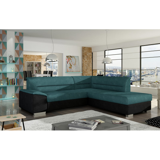 Kampinė sofa Verso su patalynės dėže, audinys Orinoco 85, Orinoco 100