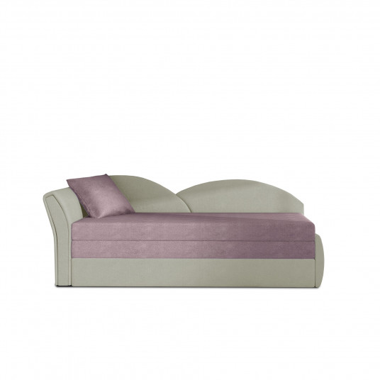 Sofa - lova Aga rausva, Soro 61, Nubuk 21