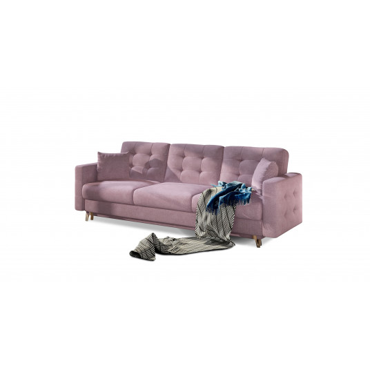 Sofa - lova Asgard su patalynės dėže violetinė, Soro 61