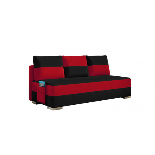 Sofa - lova Atila su patalynės dėže juoda, Alova 04, Alova 46