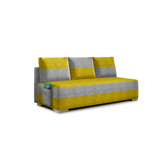 Sofa - lova Atila su patalynės dėže geltona, Omega 68, Omega 02
