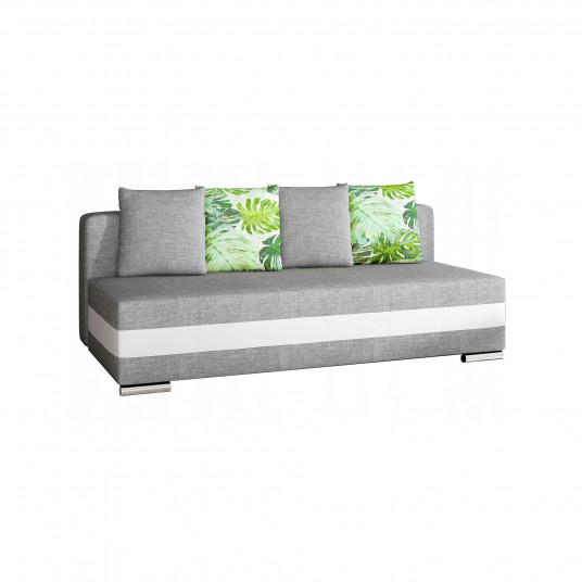 Sofa - lova Calia su patalynės dėže pilka, Sawana 21, Soft 17