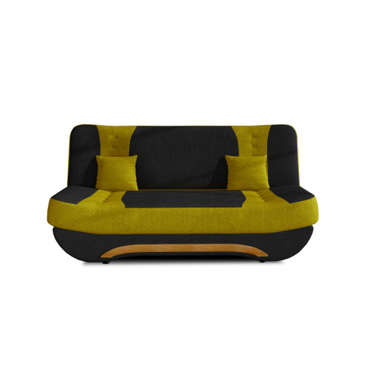 Sofa - lova Ewa II su patalynės dėže juoda, Soro 100, Soro 40