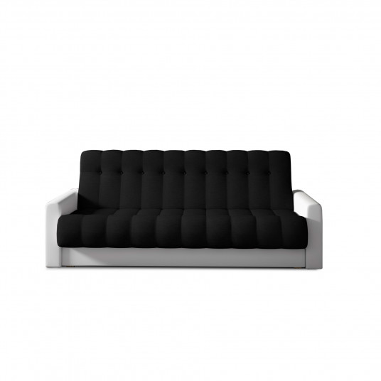 Sofa - lova Garett su patalynės dėže juoda, Sawana 14, Soft 17