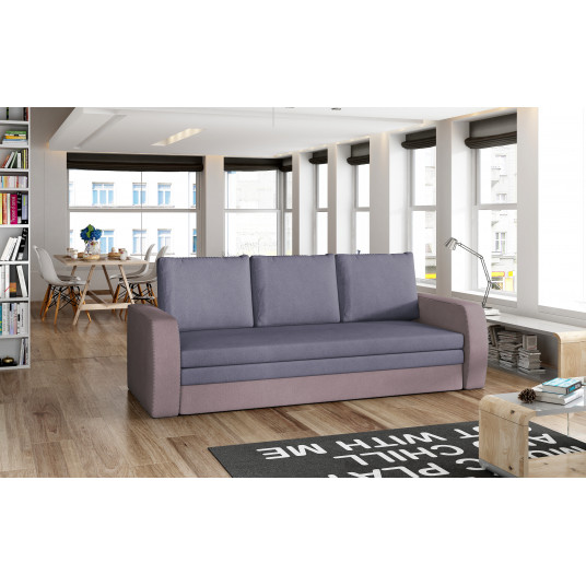 Sofa - lova Inversa su patalynės dėže mėlyna, Soro 65, Soro 61