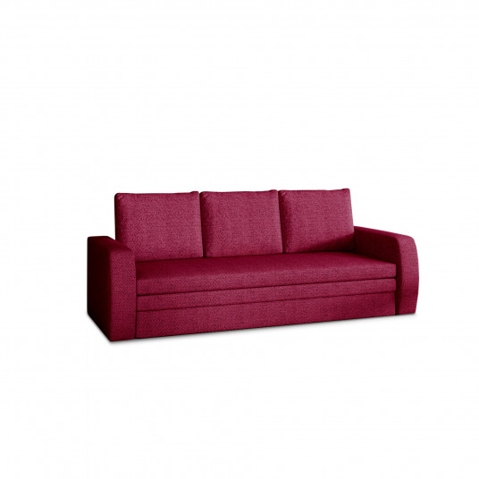 Sofa - lova Inversa su patalynės dėže raudona, Malmo 63
