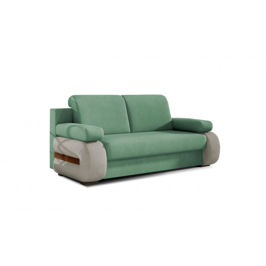 Sofa - lova Laura su patalynės dėže žalia, Soro 34, Soro 83