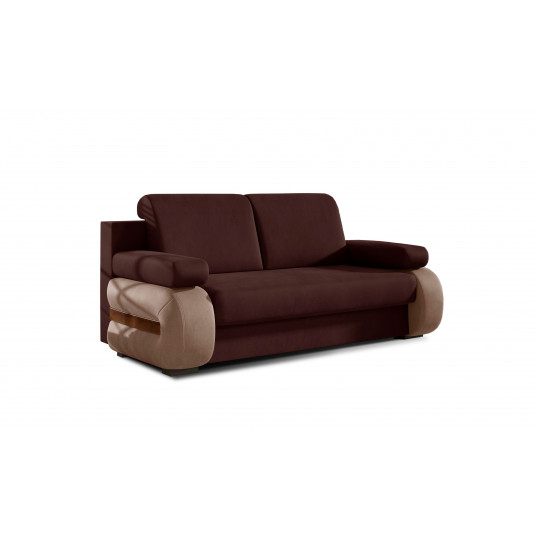 Sofa - lova Laura su patalynės dėže ruda, Monolith 29, Monolith 09