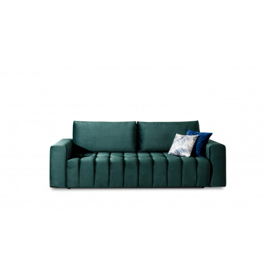 Sofa - lova Lazaro su patalynės dėže žalia, Monolith 37
