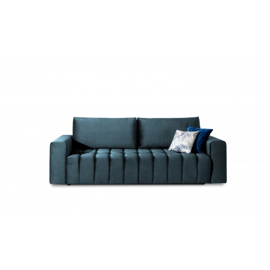 Sofa - lova Lazaro su patalynės dėže mėlyna, Monolith 77