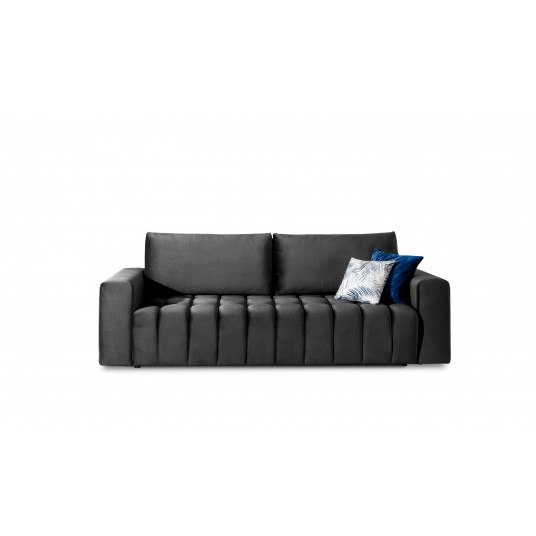 Sofa - lova Lazaro su patalynės dėže pilka, Monolith 97