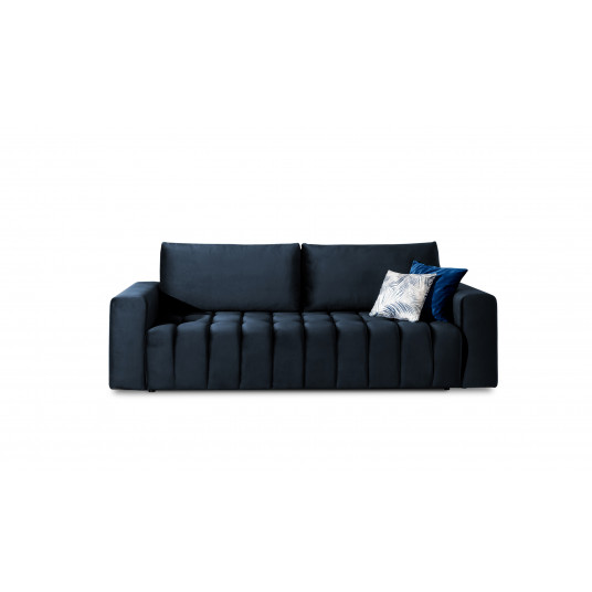Sofa - lova Lazaro su patalynės dėže mėlyna, Monolith 79