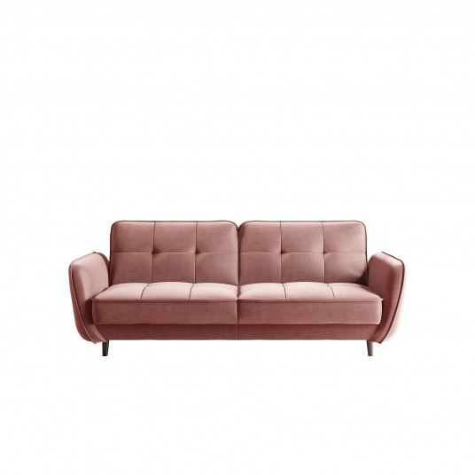 Sofa - lova Bellis su patalynės dėže rausva, Nube 24