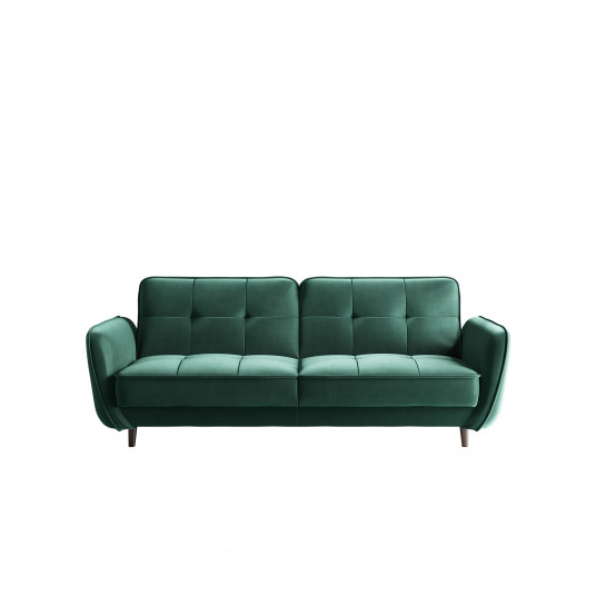 Sofa - lova Bellis su patalynės dėže žalia, Nube 35
