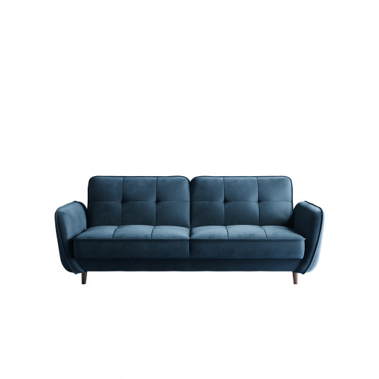 Sofa - lova Bellis su patalynės dėže mėlyna, Lukso 40