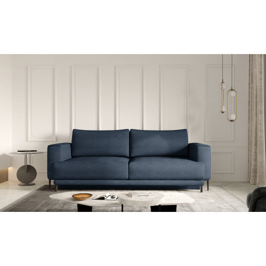 Sofa - lova Dalia su patalynės dėže mėlyna, Lukso 40