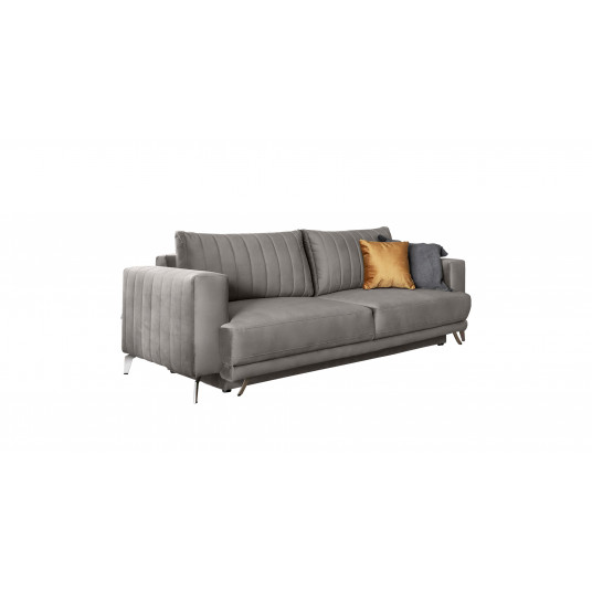 Sofa - lova Elise su patalynės dėže pilka, Loco 4