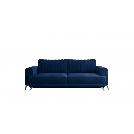 Sofa - lova Elise su patalynės dėže mėlyna, Lukso 40