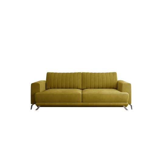 Sofa - lova Elise su patalynės dėže geltona, Nube 45