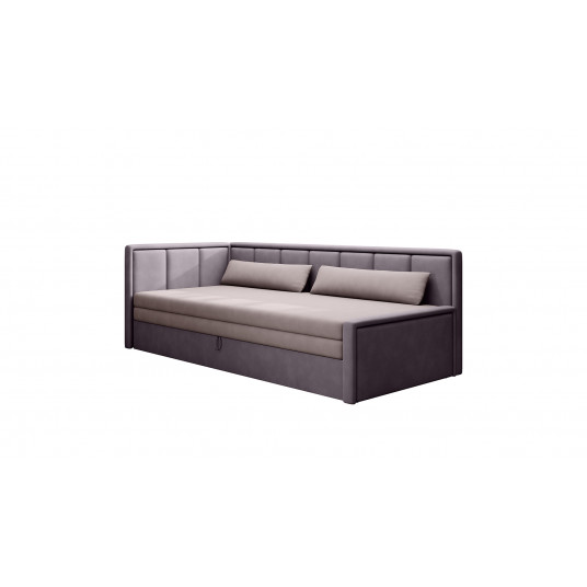 Sofa - lova Fulgeo su patalynės dėže rausva, Poco 101, Poco 41