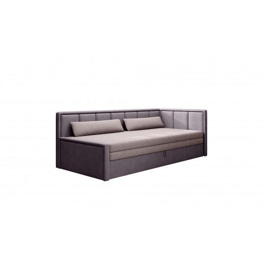 Sofa - lova Fulgeo su patalynės dėže rausva, Poco 101, Poco 41