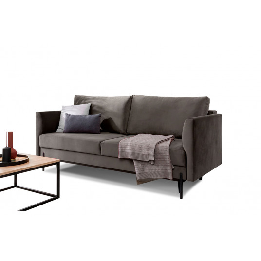  Sofa - lova Revi su patalynės dėže pilka, Loco 4 