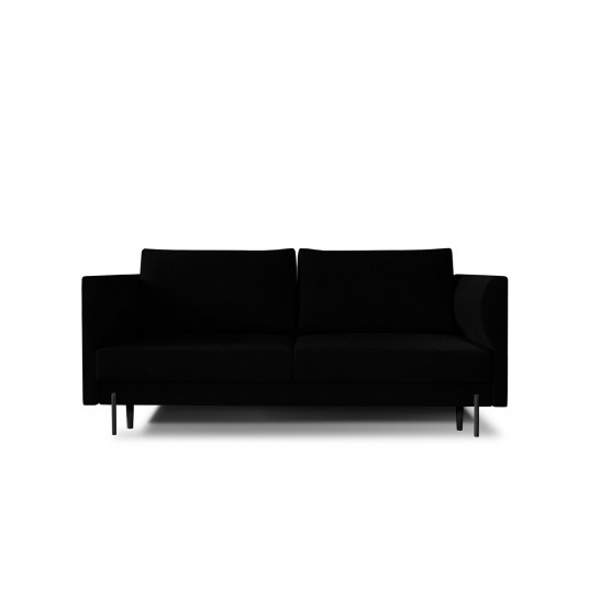 Sofa - lova Revi su patalynės dėže juoda, Velvetmat 10