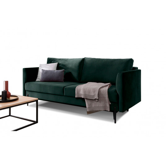 Sofa - lova Revi su patalynės dėže žalia, Loco 35